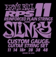 Ernie Ball 2242 серия PRS Reinforced plain струны для электрогитары (11-14-18p-28-38-48), Power Slinky от музыкального магазина МОРОЗ МЬЮЗИК