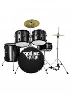 Rolling Rock JR-2221A BK ударная установка Барабаны: Бас-бочка 22"х16” Том-бас 16”x16" Том-альт 13”x10" Том-альт 12”x9" Малый-барабан 14”x 5,5" от музыкального магазина МОРОЗ МЬЮЗИК