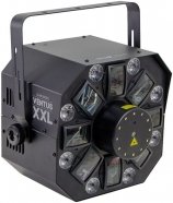 Involight Ventus XXL LED световой эффект 4 в 1, RGBWA+UV, RGB+UV, лазер, строб, DMX-512. Лучевой цветочный, заливка, лазер, строб. от музыкального магазина МОРОЗ МЬЮЗИК