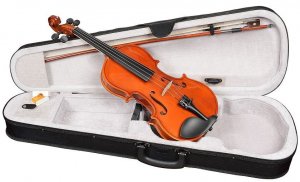 ANTONIO LAVAZZA VL-28L скрипка 4/4 в комплекте с кейсом, смычком и канифолью от музыкального магазина МОРОЗ МЬЮЗИК