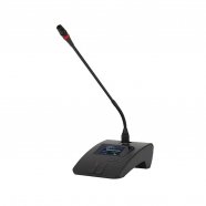NEVOD DSN-145C Микрофонная консоль председателя, конденсаторный, гусиная шея 450мм, питание от блока управления, цветной дисплей, приоритет от музыкального магазина МОРОЗ МЬЮЗИК