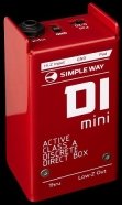 КОММУТАЦИЯ, РАЗЪЕМЫ, ПЕРЕХОДНИКИ Simple Way Audio D1 mini активный моно директ-бокс для усиления сигнала несбалансированного музыкального инструмента