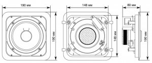 VOLTA SCS-20T 2-полосный потолочный громкоговоритель квадратной формы от музыкального магазина МОРОЗ МЬЮЗИК