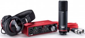 FOCUSRITE Scarlett 2i2 Studio 3rd Gen студийный комплект (Scarlett 2i2 3rd Gen, наушники, микрофон, ПО, микрофонный кабель) от музыкального магазина МОРОЗ МЬЮЗИК