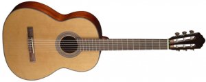 CORT AC200-NAT Classic Series классическая гитара, массив ели, задняя дека и обечайка красное дерево, цвет натуральный глянцевая от музыкального магазина МОРОЗ МЬЮЗИК
