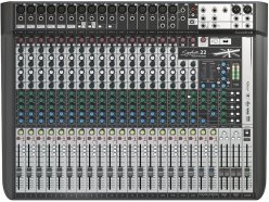 Soundcraft Signature 22MTK аналоговый 22-канальный микшер с USB 24вх/22вых интерфейсом, 16 XLR - Ghost предусилители, 100мм фейдеры от музыкального магазина МОРОЗ МЬЮЗИК