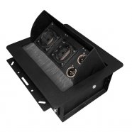 EDS WSH 1 Лючок встраиваемый, посадочный размер 210х186 мм, толщина метала 1.5мм. Опциональные панели D-серии или Schuko. 5 мод. Щеточный ввод от музыкального магазина МОРОЗ МЬЮЗИК