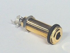 PARTS LJ40GD Гнездо моно под джек 6,3 мм., с кнопкой п/ремень, врезное, цв.: золото от музыкального магазина МОРОЗ МЬЮЗИК