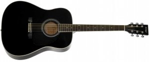 Homage LF-4111-BK акустическая 6-струнная гитара 41", верхняя дека - ламинат ели, цвет черный, глянец от музыкального магазина МОРОЗ МЬЮЗИК