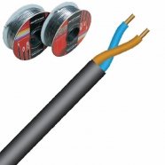 КОММУТАЦИЯ, РАЗЪЕМЫ, ПЕРЕХОДНИКИ ROXTONE SC020B/100 Black кабель для громкоговорителей из бескислородной меди (M00), PVC, D=8мм, 2х1,50 кв.мм, 100м