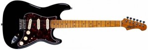 JET JS-300 BK электрогитара, Stratocaster, корпус липа, 22 лада, SSS, tremolo, цвет BK от музыкального магазина МОРОЗ МЬЮЗИК