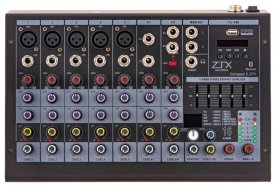 ZTX audio Compact 5.2Fx микшерный пульт 5 mono, 2 stereo каналов с MP3/DSP/BT от музыкального магазина МОРОЗ МЬЮЗИК