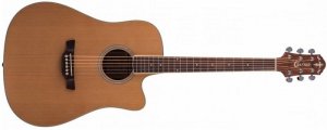 CRAFTER DE-7/NC + ЧЕХОЛ электроакустическая гитара Дредноут, корпус-красное дерево, верх массив кедра от музыкального магазина МОРОЗ МЬЮЗИК