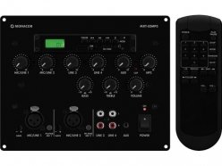 MONACOR MXT-52MP3 Микшер с встроенным МР3-проигрывателем для монтажа в стены. К-во каналов 6 шт, К-во входов 5 шт.  Проигрыватель мультимедиа MP3, USB от музыкального магазина МОРОЗ МЬЮЗИК