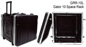 GATOR GRR-10L - рэковый кейс на 10U, стальные рельсы, глубина 19", на колесах, пластик от музыкального магазина МОРОЗ МЬЮЗИК