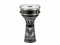 MEINL HE-122 Aluminum Барабан дарбука 6 1/2 x 12 3/4", алюминий, гравировка, черный от музыкального магазина МОРОЗ МЬЮЗИК