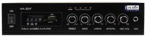 PROAUDIO MA-50UF трансляционный микшер-усилитель, 50 Вт, 70/100 В, USB/SD MP3-проигрыватель и FM тюнер от музыкального магазина МОРОЗ МЬЮЗИК